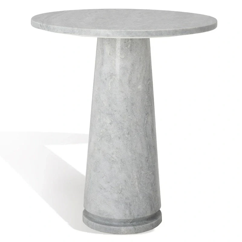 SAFAVIEH Couture Ghicu table d'appoint ronde haute en marbre - 22 po L x 21 po P x 24 po H - 21Lx21Px24H
