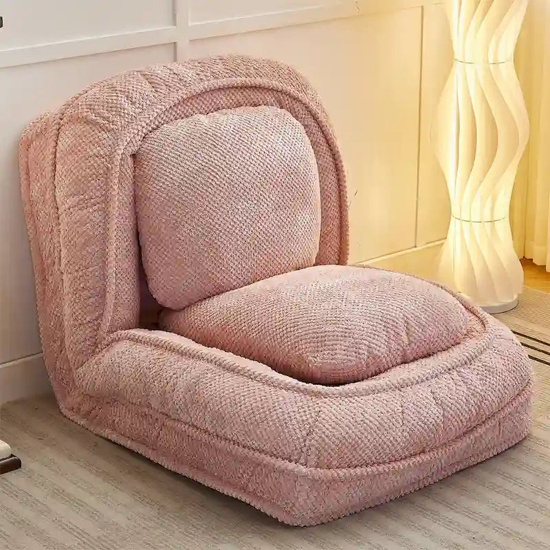 Canapé moelleux, 5 positions réglables, assise, sommeil, pliage, adapté à la chambre ou au salon