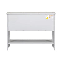 Buffet commode de style rétro en bois avec étagère inférieure, facile à assembler, pour salon, cuisine, entrée