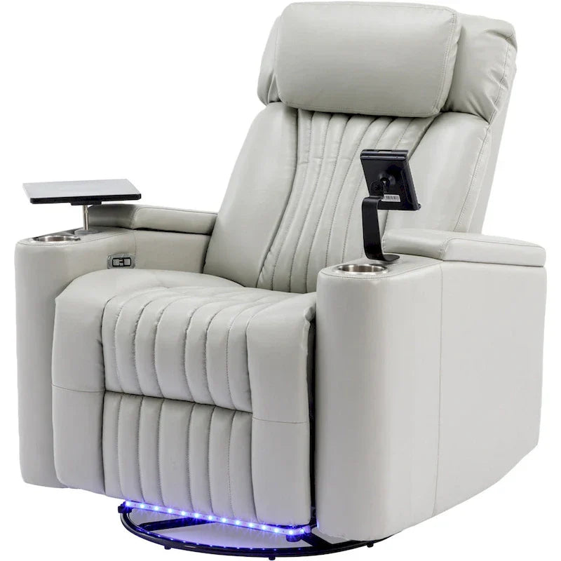 Fauteuil releveur électrique multifonction pivotant 270 pour home cinéma