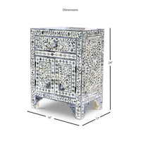 Steve Silver Firoz armoire d'appoint avec incrustation d'os