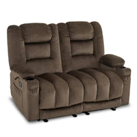 Causeuse Inclinable Électrique MCombo avec Chaleur et Massage, Tissu PR648