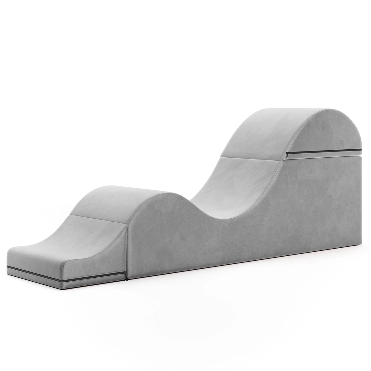 Avana Kami Méridienne convertible / yoga & massage - ottoman 2 en 1 avec fauteuil de yoga escamotable dissimulé, microvelours - N/A