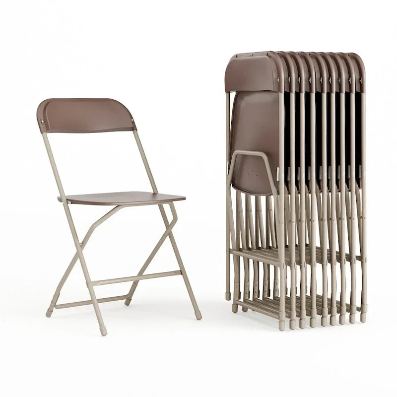 Chaise pliante en plastique - lot de 10, capacité 650LB - chaise d'événement