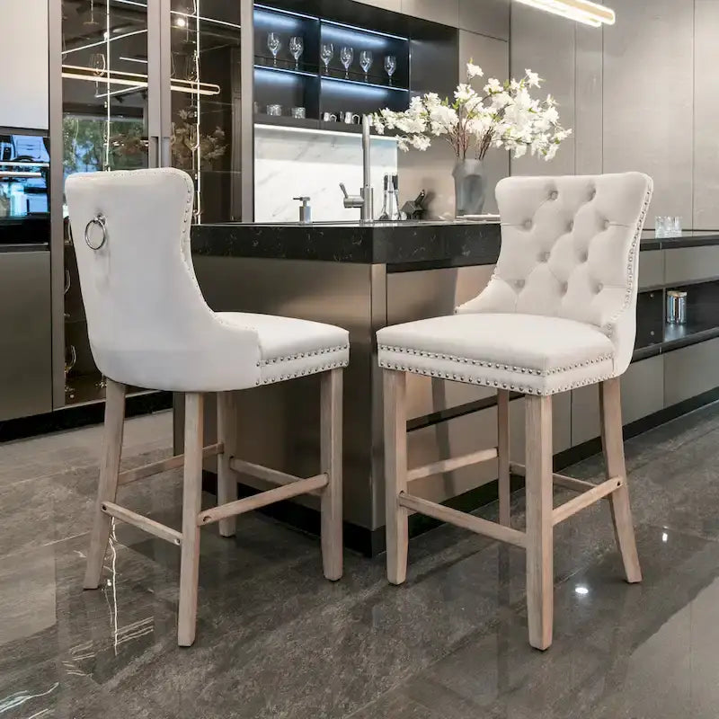 Chaises de bar style loisir, lot de 2