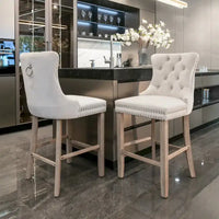 Chaises de bar style loisir, lot de 2