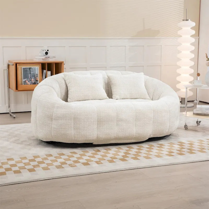Pouf poire pour adultes - Canapé moelleux multicolore