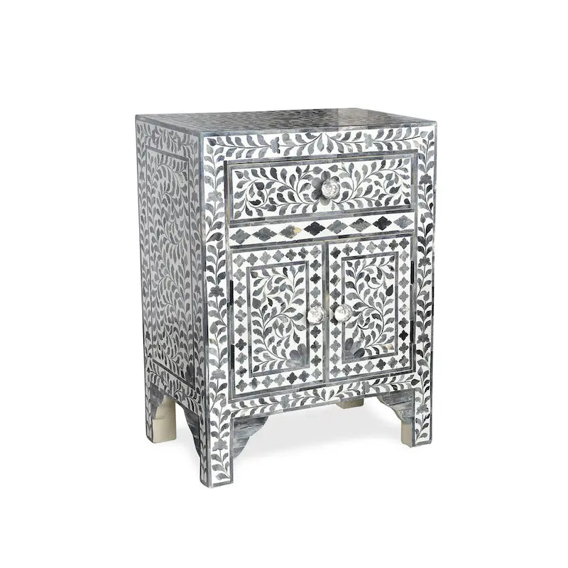 Steve Silver Firoz armoire d'appoint avec incrustation d'os