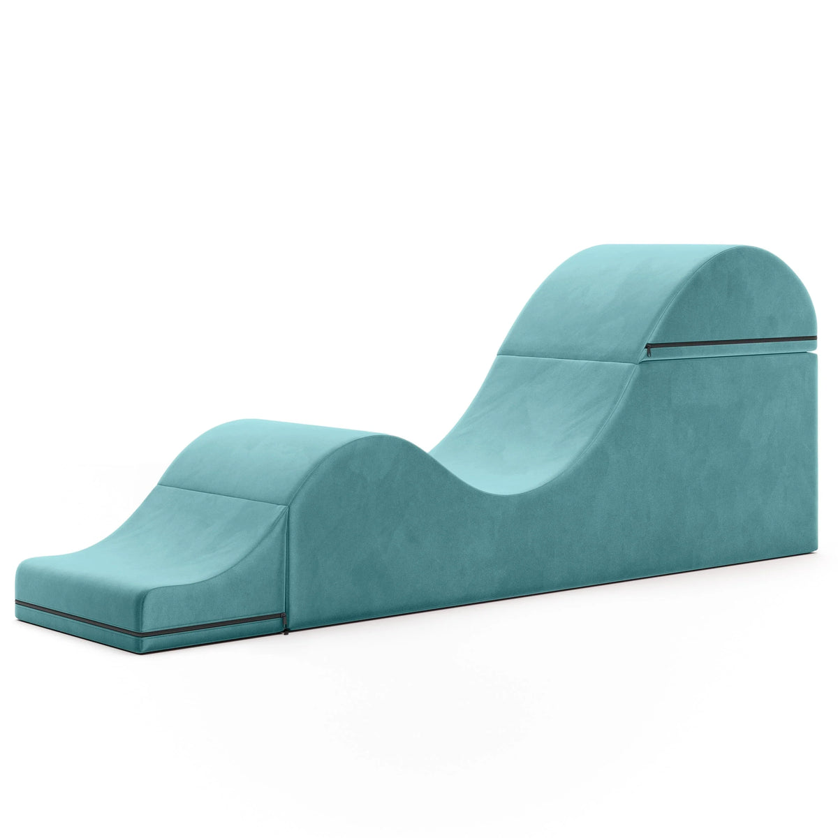Avana Kami Méridienne convertible / yoga & massage - ottoman 2 en 1 avec fauteuil de yoga escamotable dissimulé, microvelours - N/A