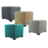 MJL Furniture Text2 Olivia ottoman carré capitonné 4 boutons