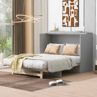 Nestfair Lit escamotable taille Full avec grands tiroirs