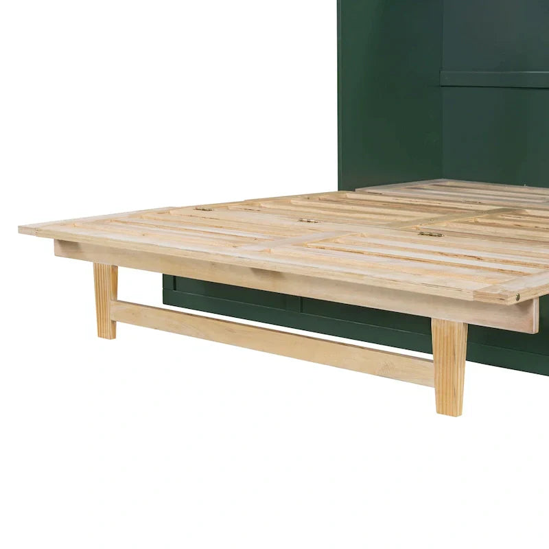 Nestfair Lit escamotable taille Full avec grands tiroirs
