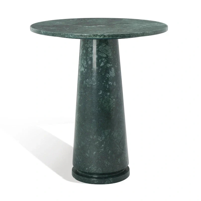 SAFAVIEH Couture Ghicu table d'appoint ronde haute en marbre - 22 po L x 21 po P x 24 po H - 21Lx21Px24H