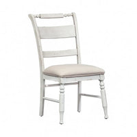 Chaises d'appoint à dossier à lattes Whitney en lin antique (Lot de 2)
