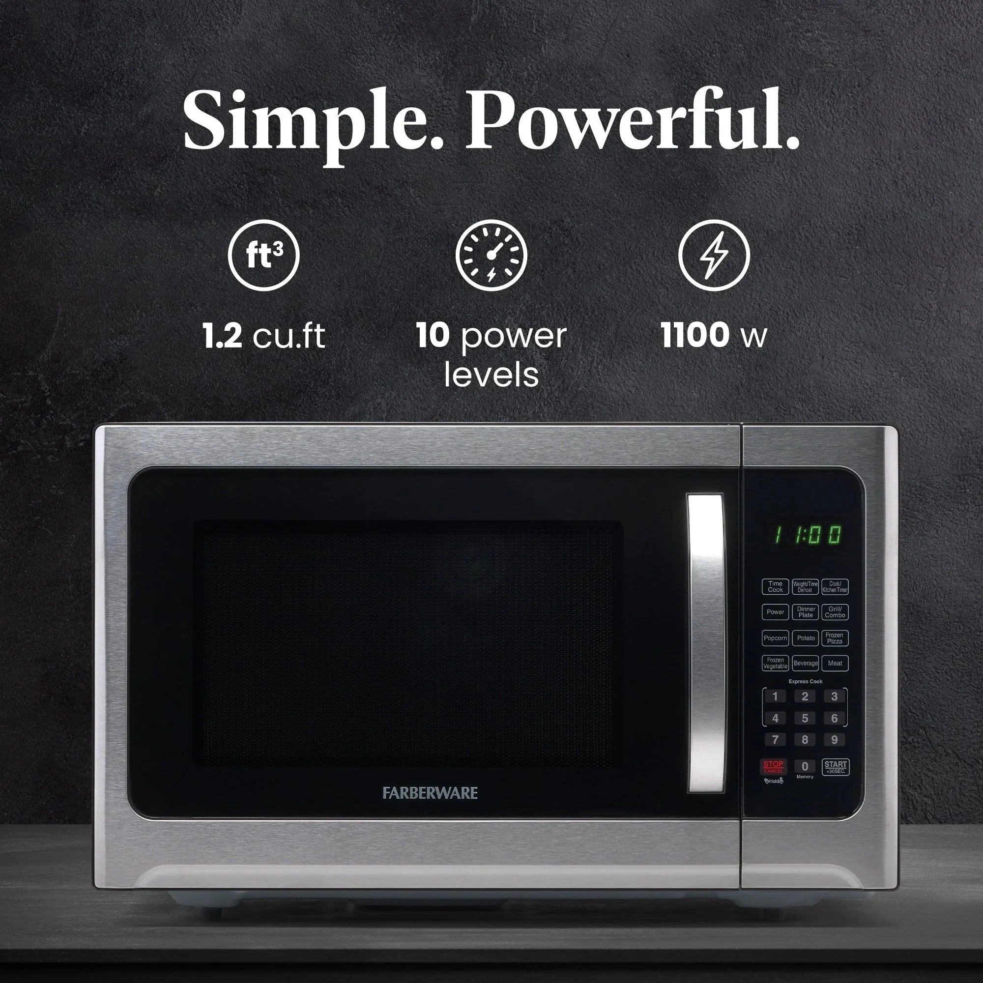 Four micro-ondes et grill professionnel 1.2 pi³