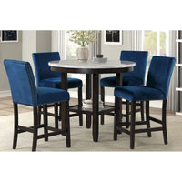 New Classic Furniture Reginald Ensemble de comptoir rond 5 pièces