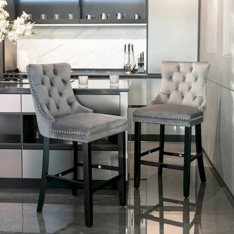 Chaises de bar style loisir, lot de 2