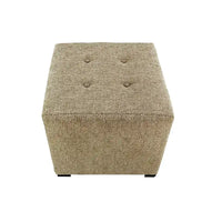 MJL Furniture Text2 Olivia ottoman carré capitonné 4 boutons