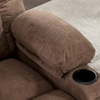 Fauteuil inclinable surdimensionné gris avec chauffage et massage, inclinaison 150, bascule 30, charge USB et 2 porte-gobelets