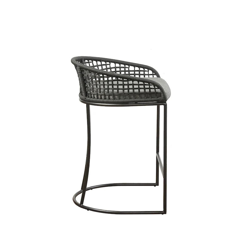 Madison Park Carmel Tabouret de comptoir tressé 25