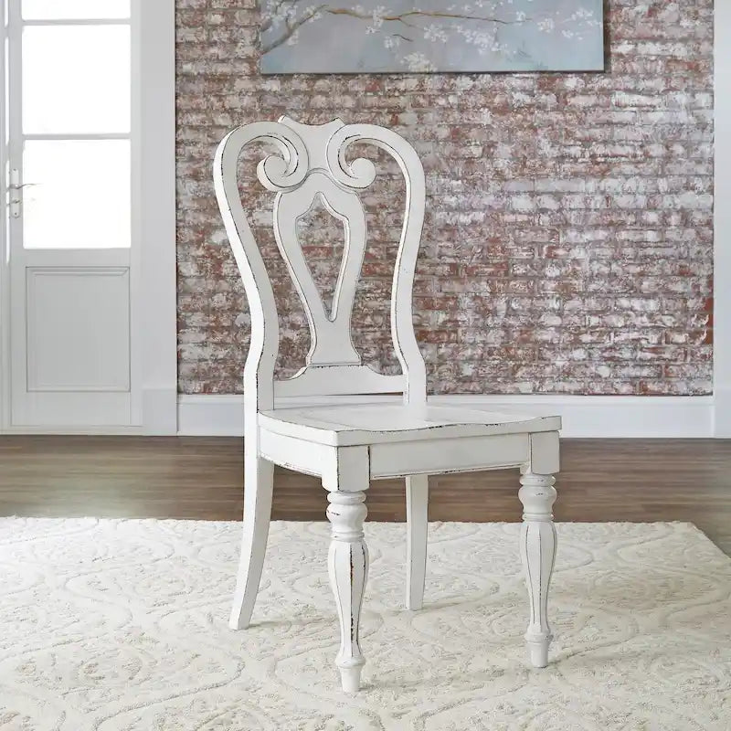 Magnolia Manor Chaise à dossier ajouré (lot de 2)