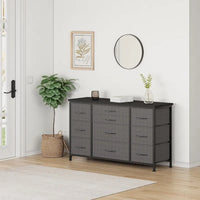 Commode de chambre avec 10 grands tiroirs pour meuble TV long 55 - 55 pouces
