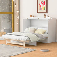 Nestfair Lit escamotable taille Full avec grands tiroirs