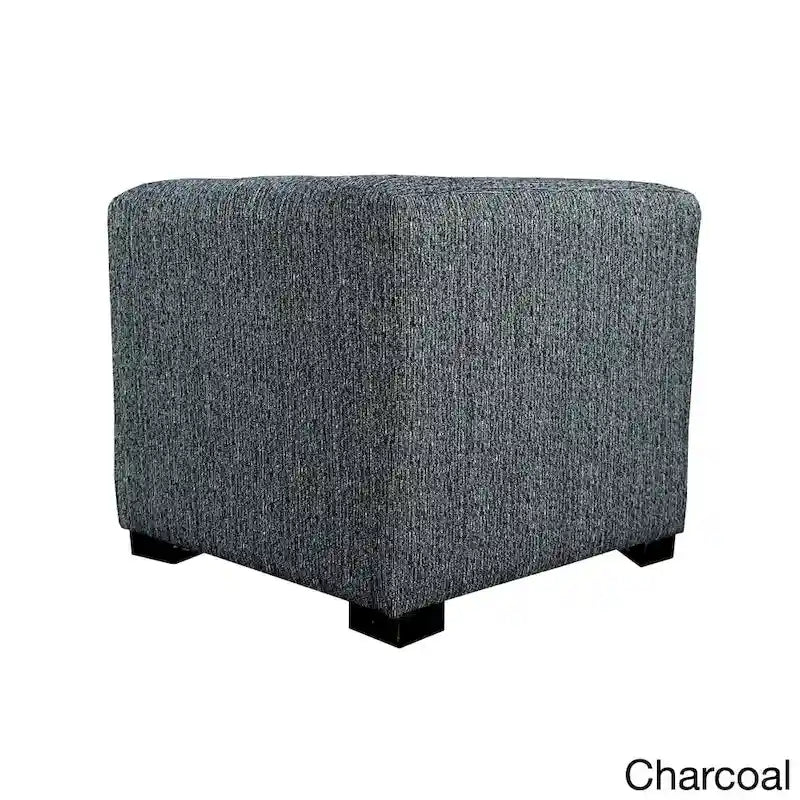 MJL Furniture Text2 Olivia ottoman carré capitonné 4 boutons