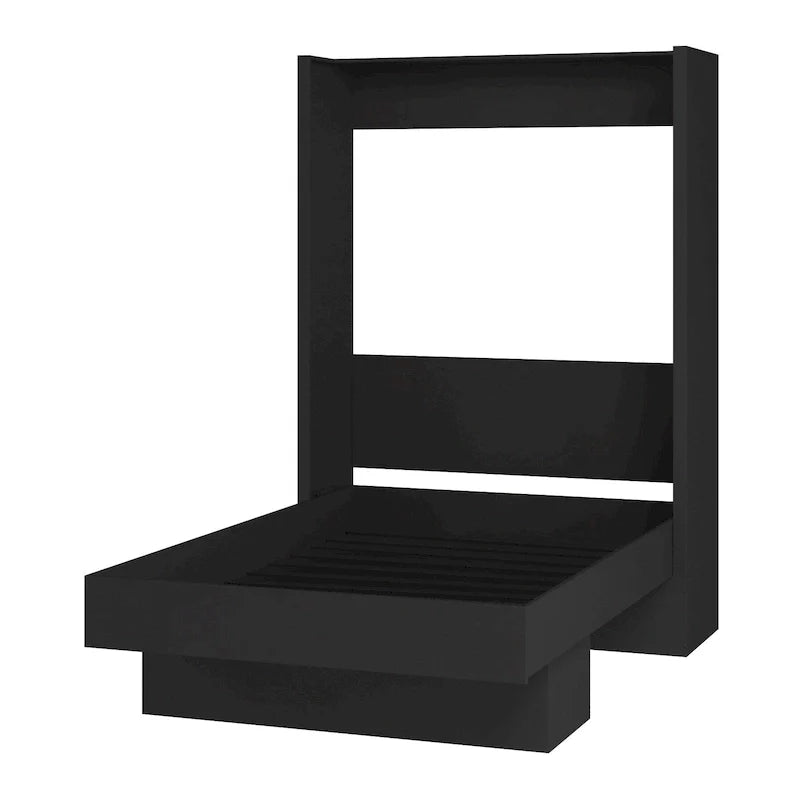 Oakland Living Easy Lift Lit escamotable contemporain Queen brésilien avec étagère