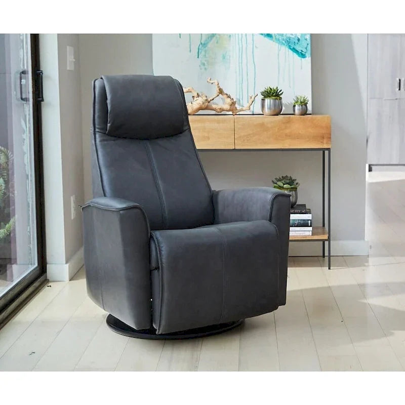 Fjords Urban Fauteuil inclinable balançoire en cuir