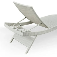 Chaise longue en osier toutes saisons - lot de 2