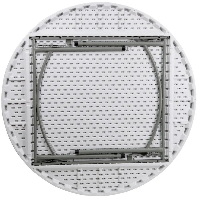 Table d'événement pliante ronde en plastique de 5 pieds avec surface épaisse 2